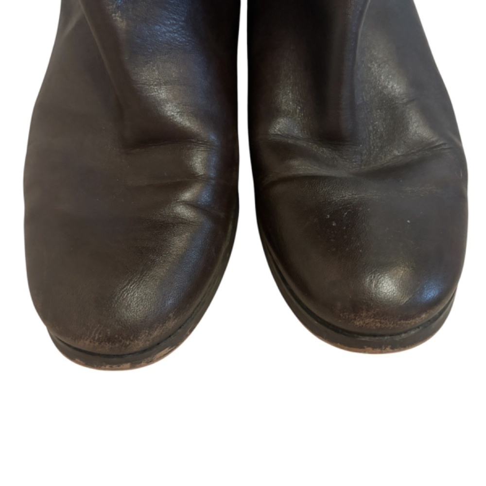 Michael Kors Dark Brown Leather Tall Riding Boots Size 9.5 - Picture 11 of 14